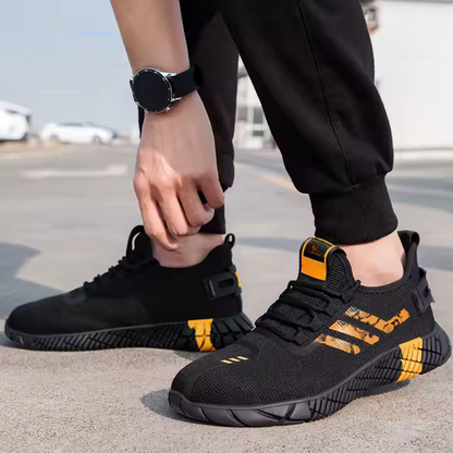 Calçado de segurança desportivo com sola de borracha para homem