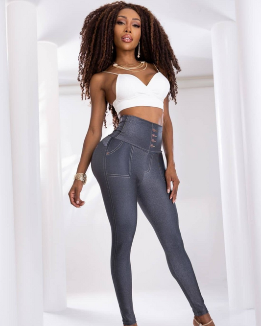 Calças de Ganga Leggings para Mulher