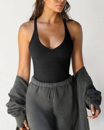 Top Justo Feminino Casual com Elegância