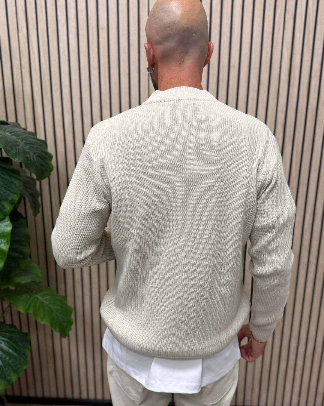 Cardigã de Malha Clássico para Homem