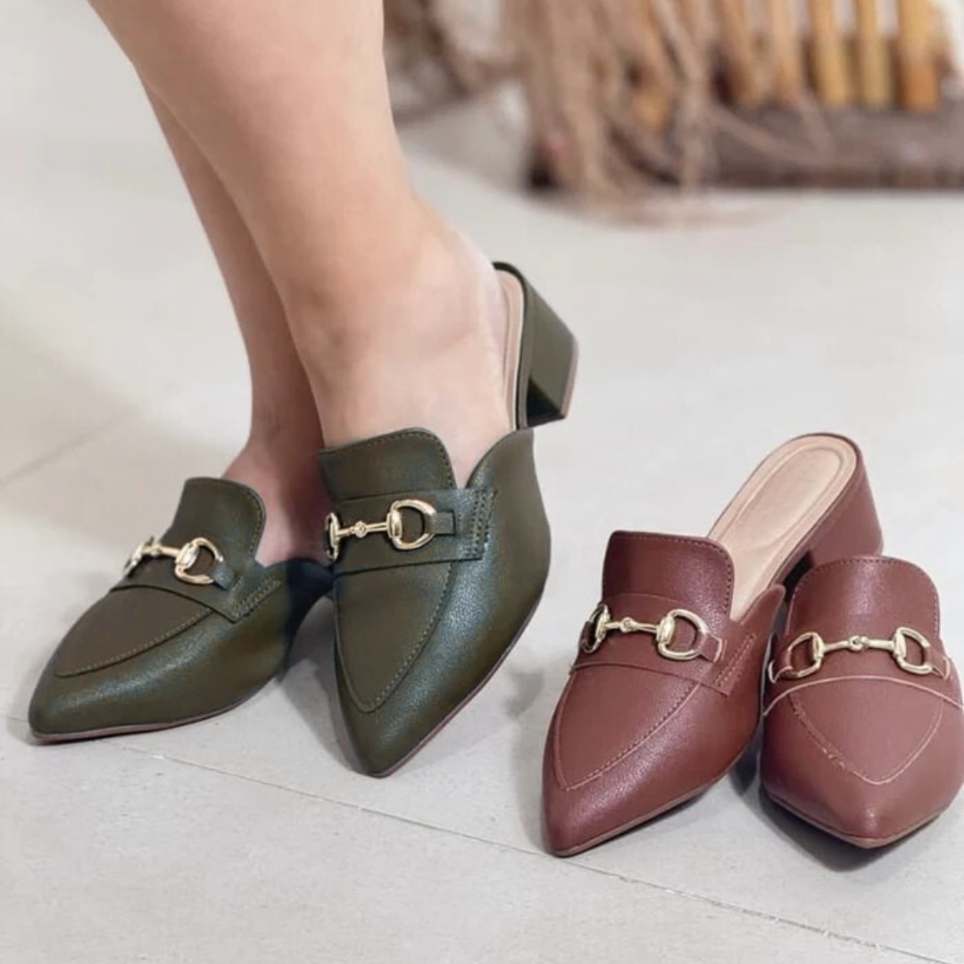 Mocassins com salto para mulher