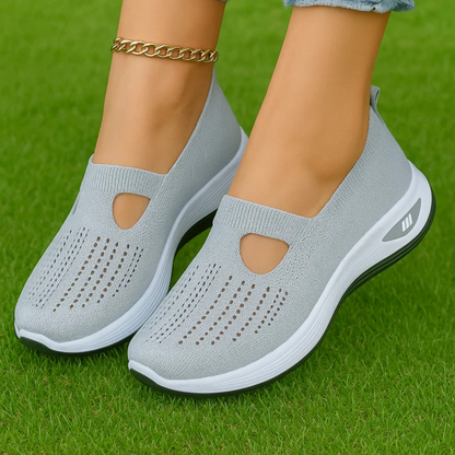 Sapatos ortopédicos confortáveis para mulher