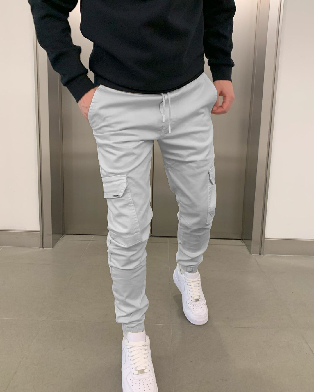 Jogger Cargo Masculino em Algodão Elástico