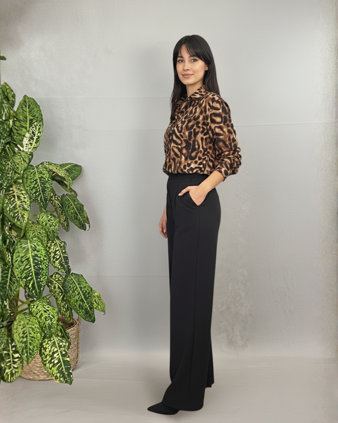 Calças de Estilo Alfaiataria para Mulher