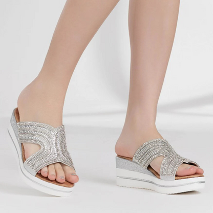 Sandália Casual para Mulher com Glitter