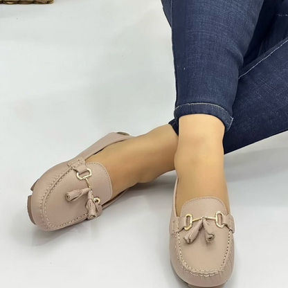 Mocassim de Couro Confortável para Mulher