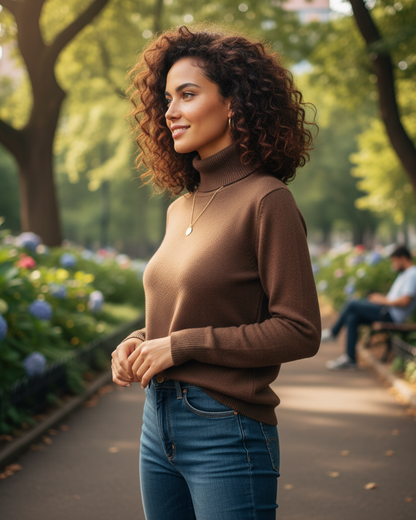Camisola térmica com interior felpudo para mulher
