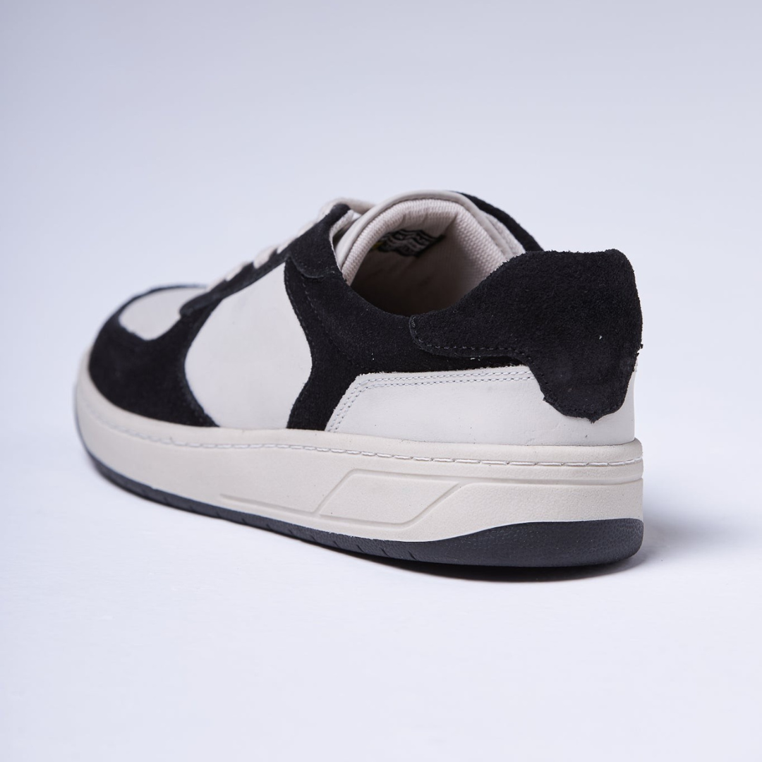 Sapatilhas Urbanas em Camurça e Couro com Design Bicolor e Sola Resistente para Mulher