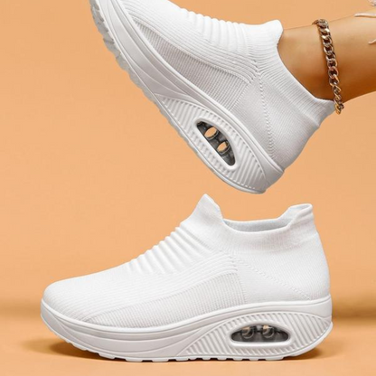 Sapatos com Sola Grossa e Amortecimento de Ar para Mulher