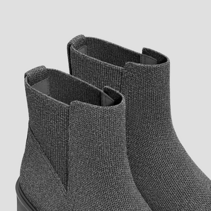 Botas slip-on impermeáveis com sola alta antiderrapante para mulher