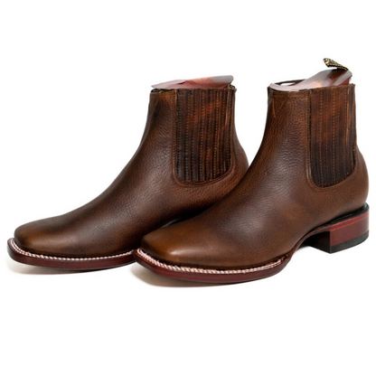 Botas de Couro Elegantes para Homem