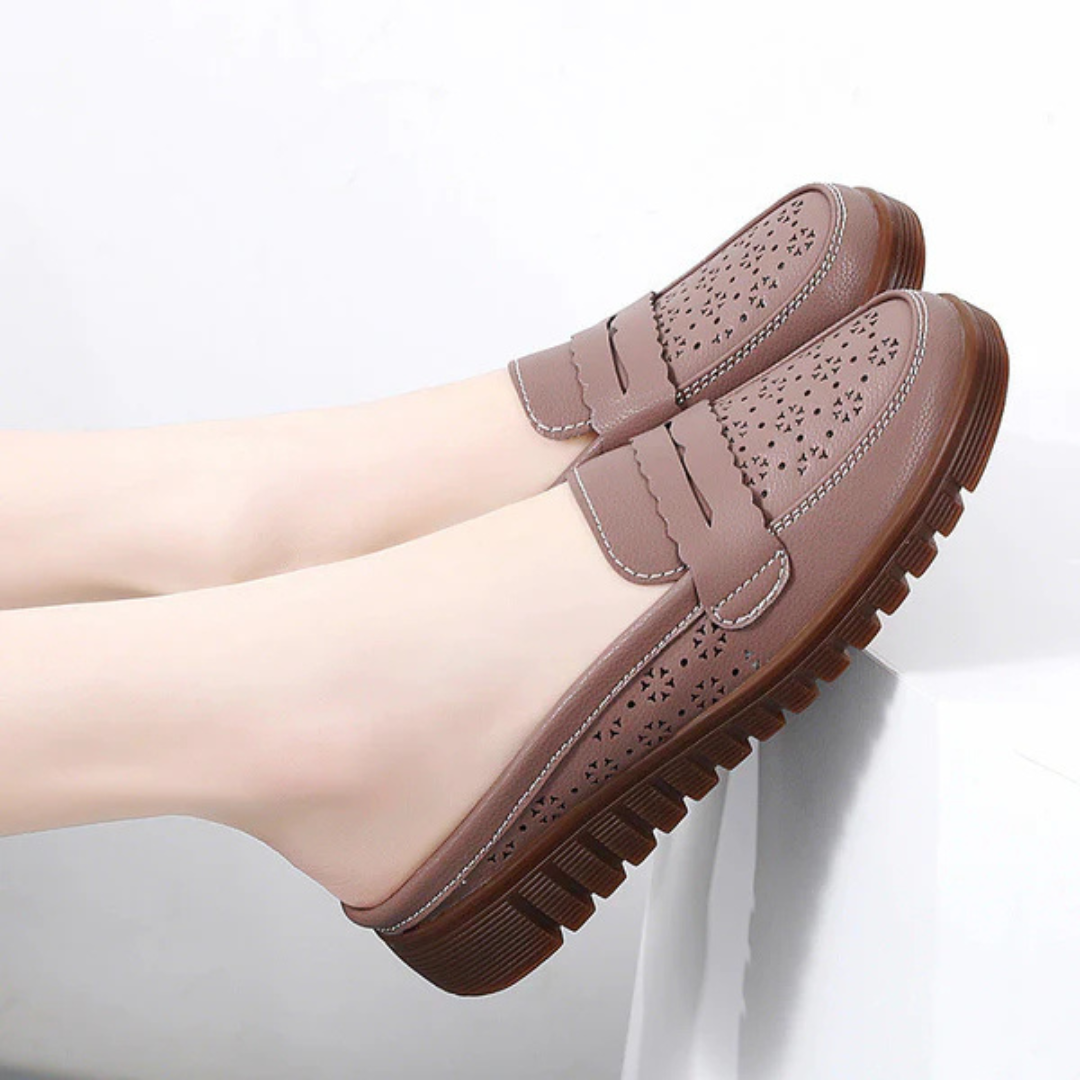 Mocassins confortáveis com sola ergonómica para mulher