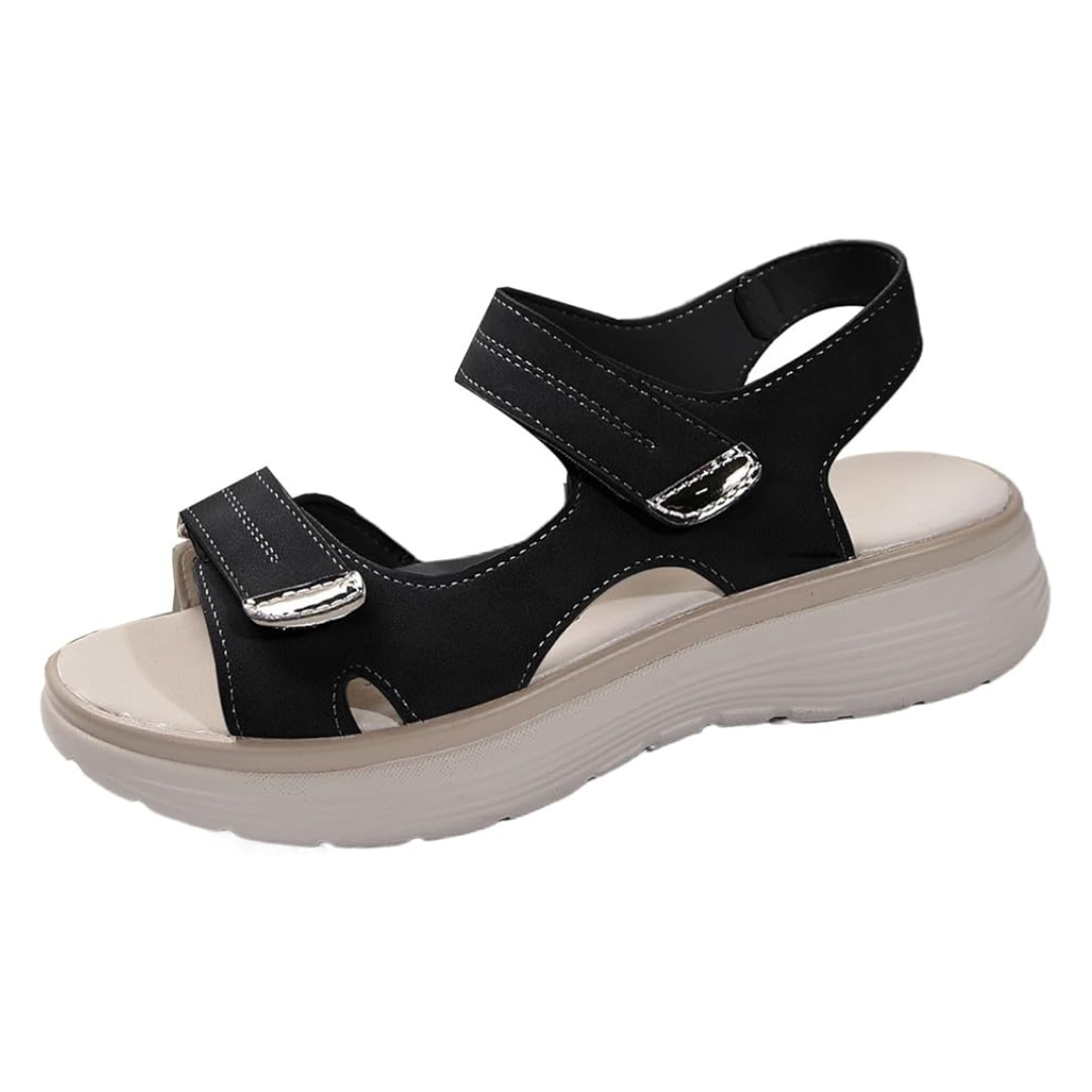 Sandálias desportivas ergonómicas com ajuste elástico para mulher.