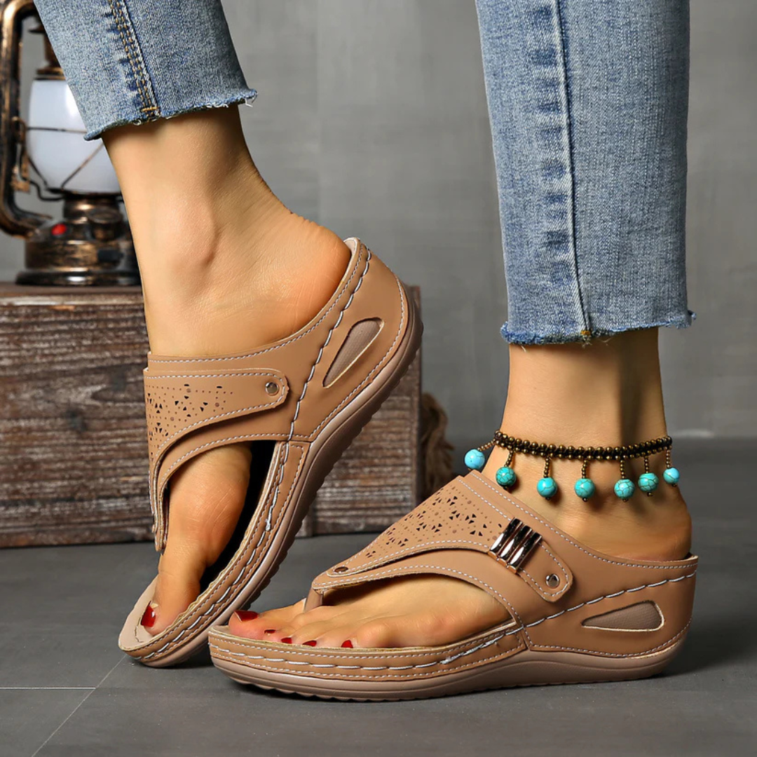 Sandálias para Mulher com Palmilha Almofadada e Design de Cruzamento