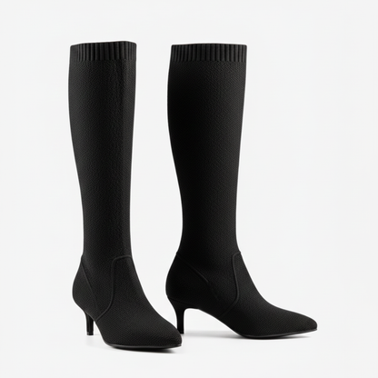 Botas de Cano Alto com Salto Agulha