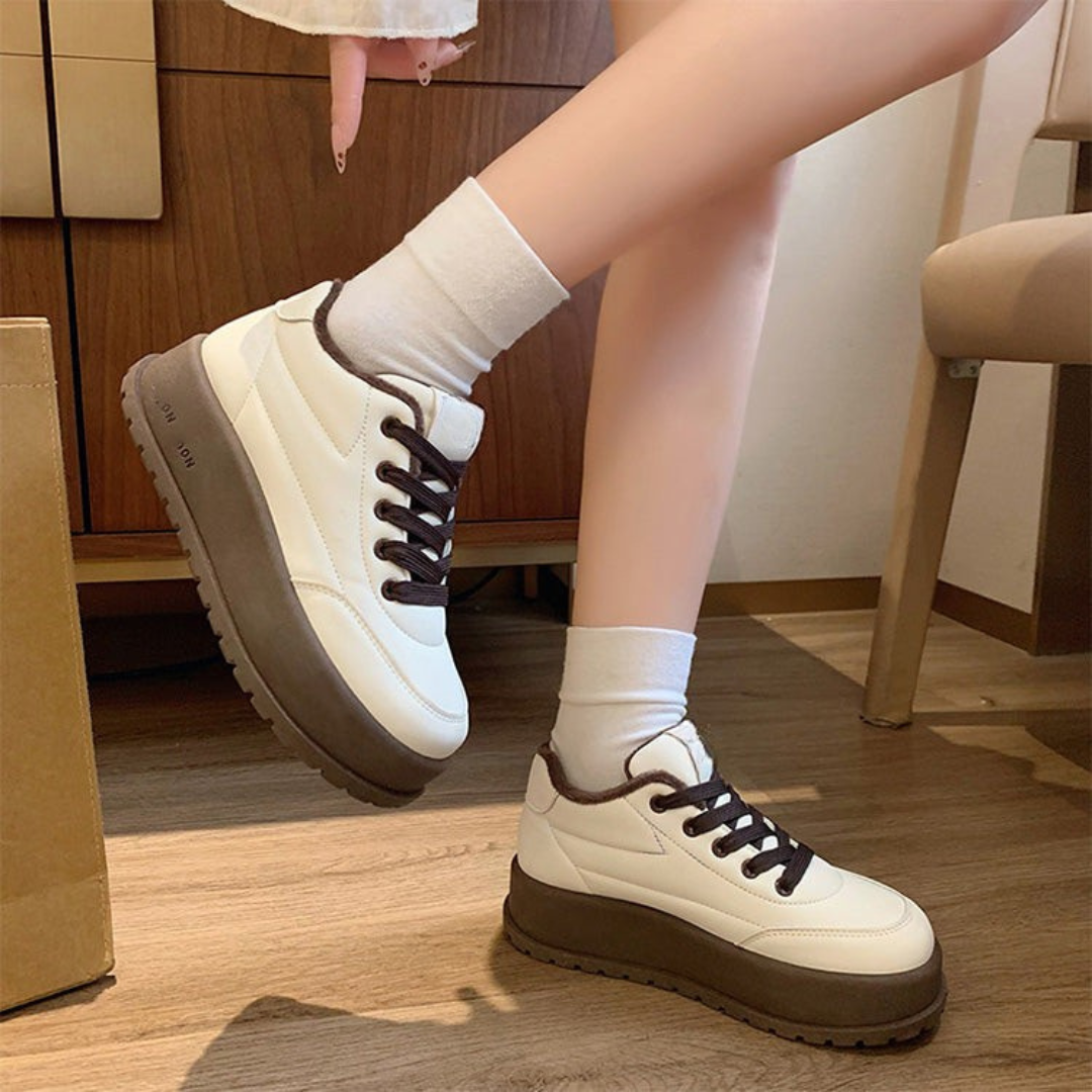 Sapatos Casuais Quentes para Mulher com Plataforma
