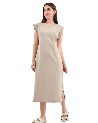 Vestido Longo Básico de Verão com Alças Elegância e Conforto para o Dia a Dia