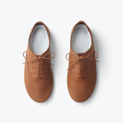 Sapatilhas Femininas Premium em Couro Liso com Estilo Casual Sofisticado