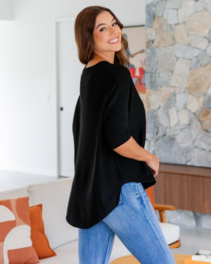 Camisola de Mulher con Estilo Solto e Sofisticado