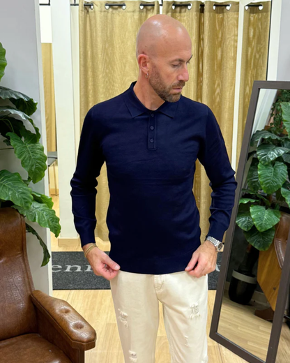 Polo de Manga Longa para Homem