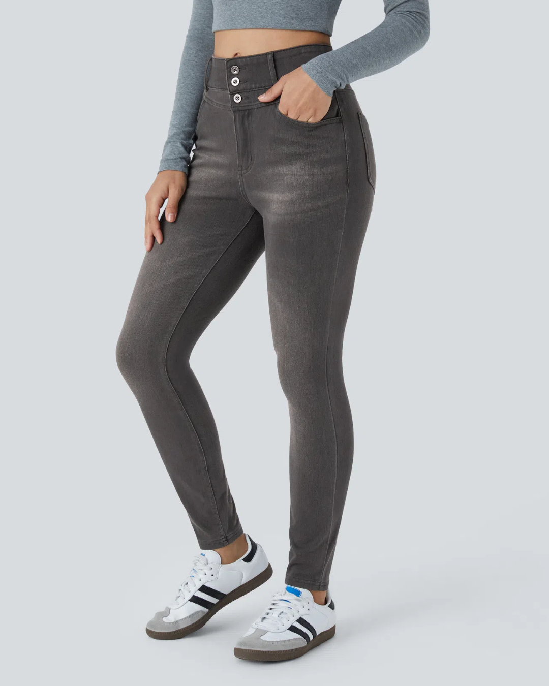 Calça Jeans Flexível Cintura Alta com Conforto Total