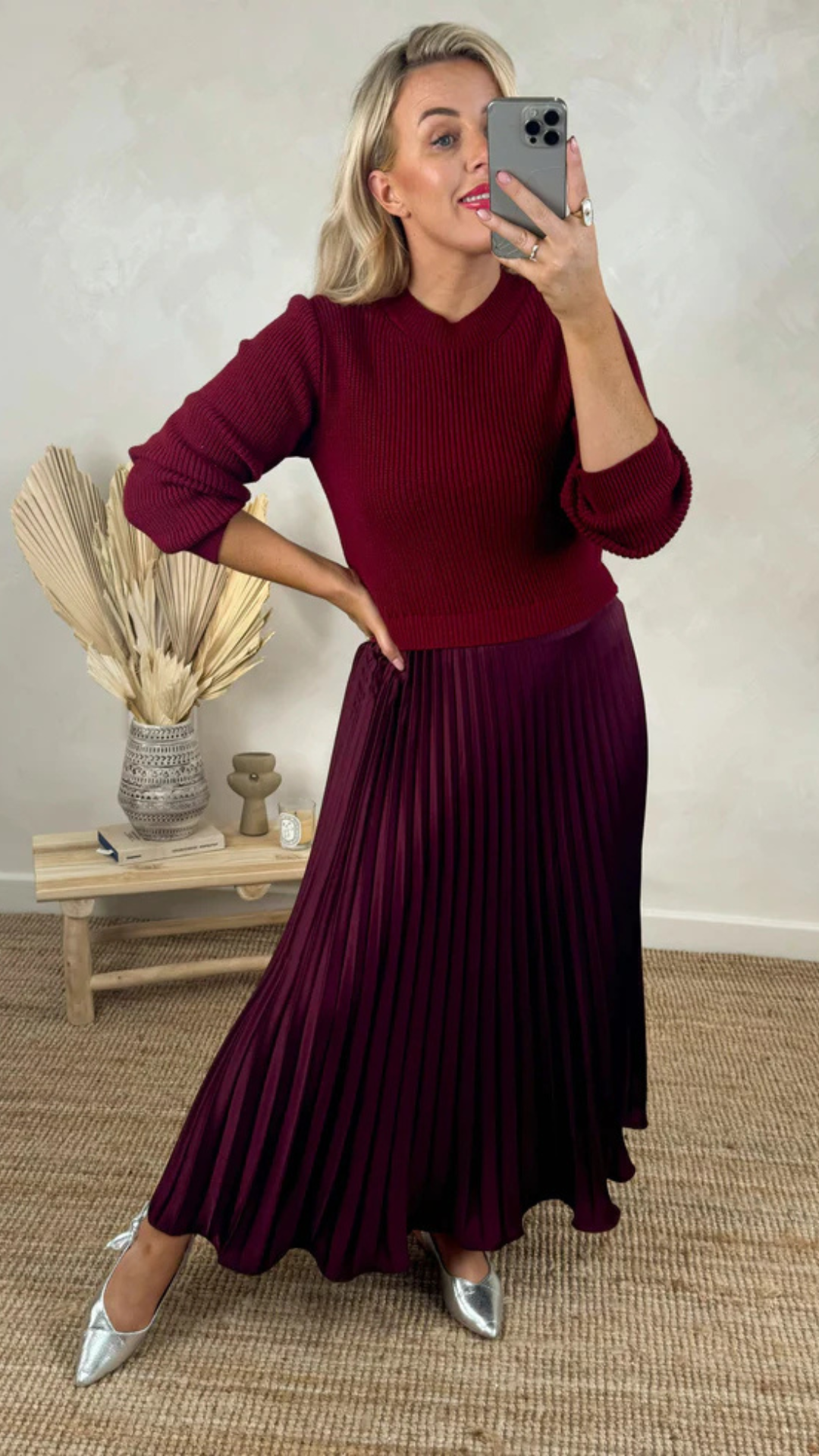 Vestido Comprido com Fundo Plissado®