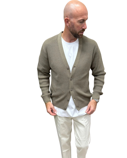 Cardigã de Malha Clássico para Homem
