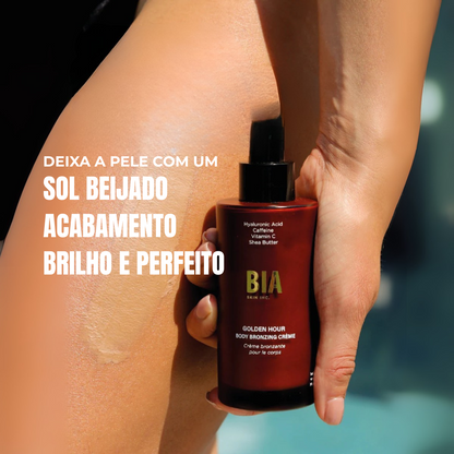 Bronzeador + Iluminador para um Brilho Instantâneo para Corpo e Rosto
