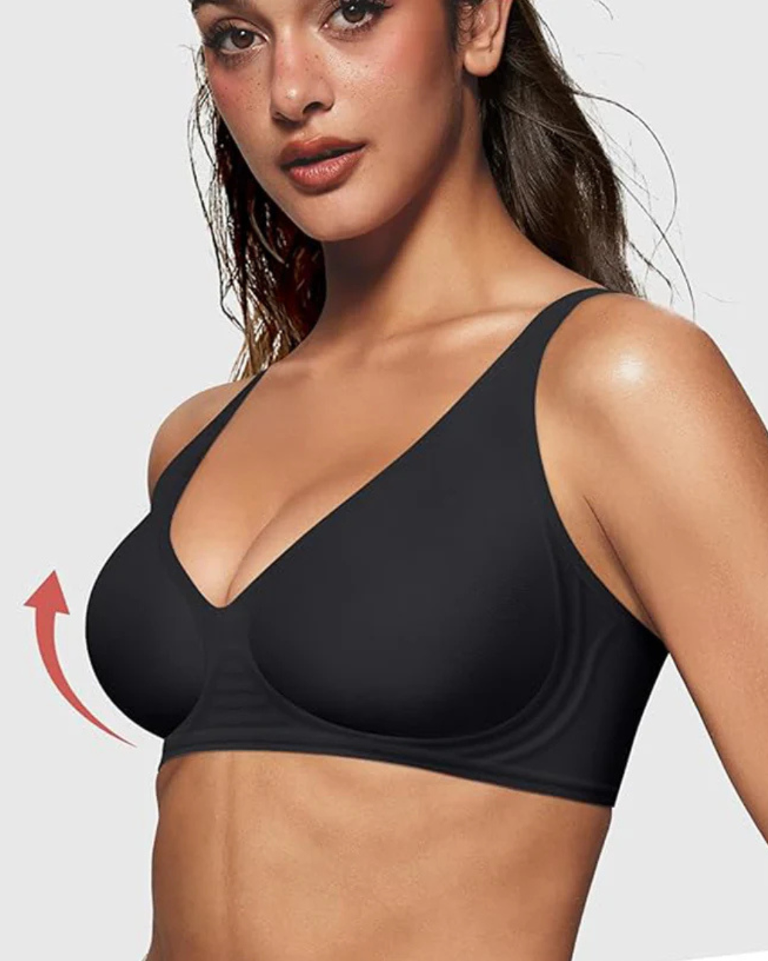 Soutien push-up sem costuras com decote em V profundo (OFERTA 2X1)