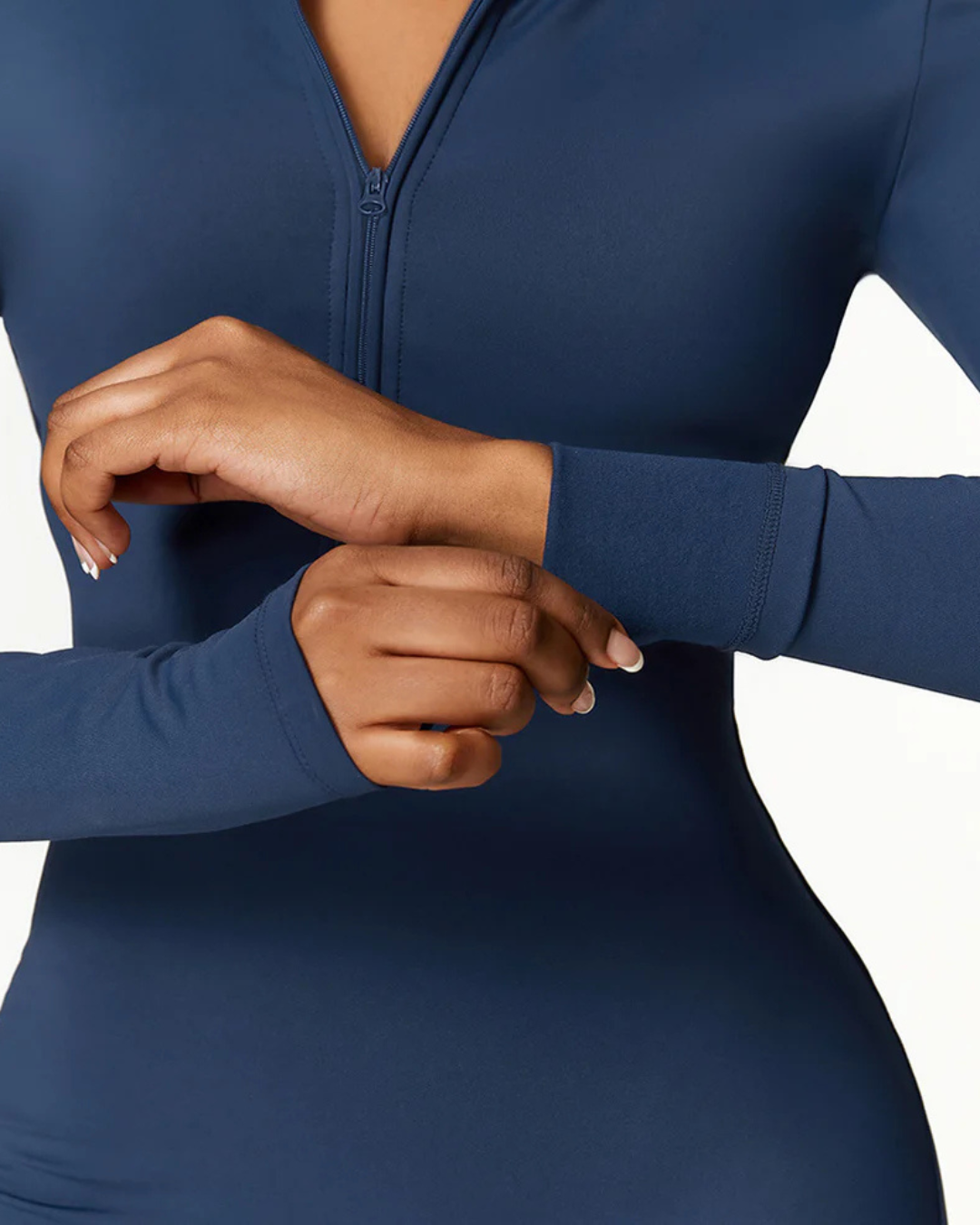 Macacão esportivo Manga Longa com Fecho para Mulher