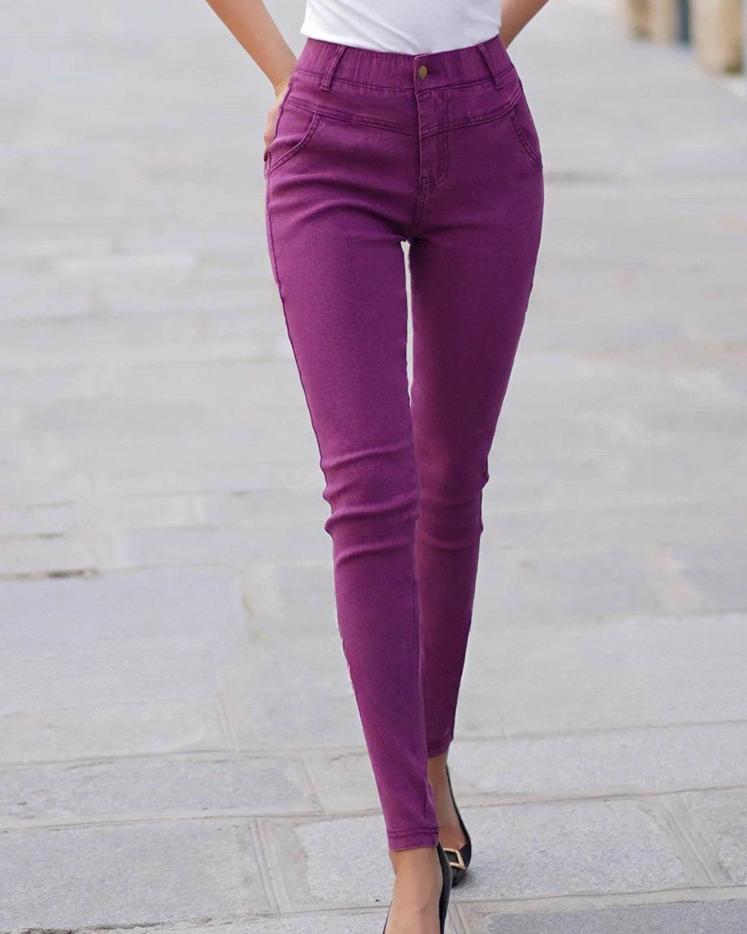 Calça Jeans Skinny Push-Up Feminina Efeito Modelador e Estilo Casual