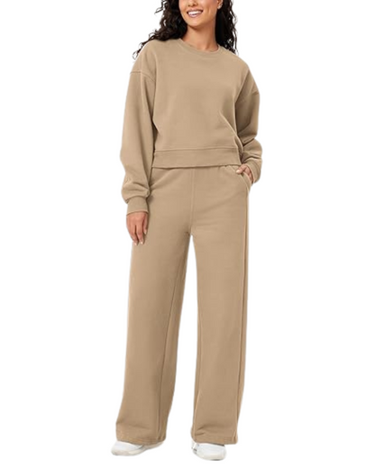 Camisolas Curtas de Lã de Grandes Dimensões para Mulher