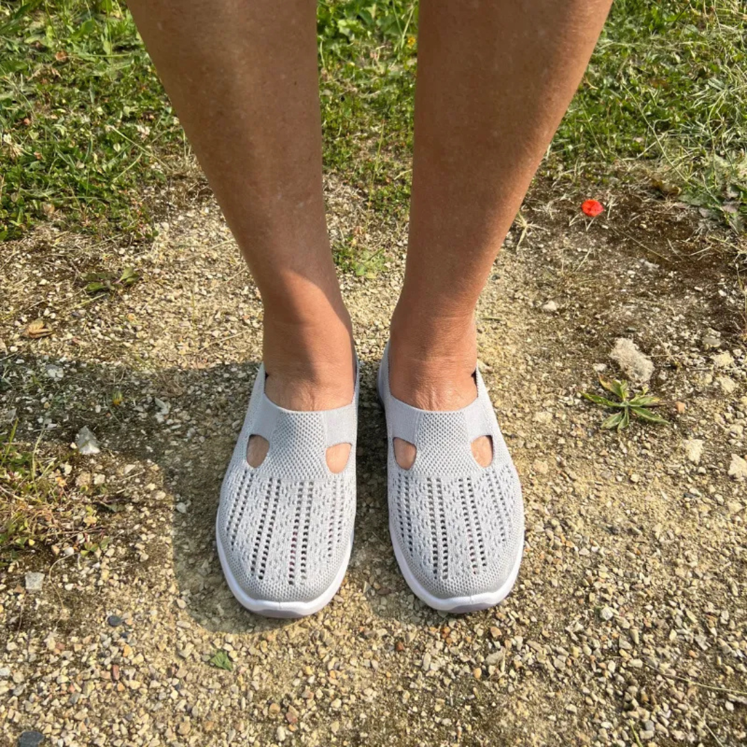 Sapatos ortopédicos confortáveis para mulher