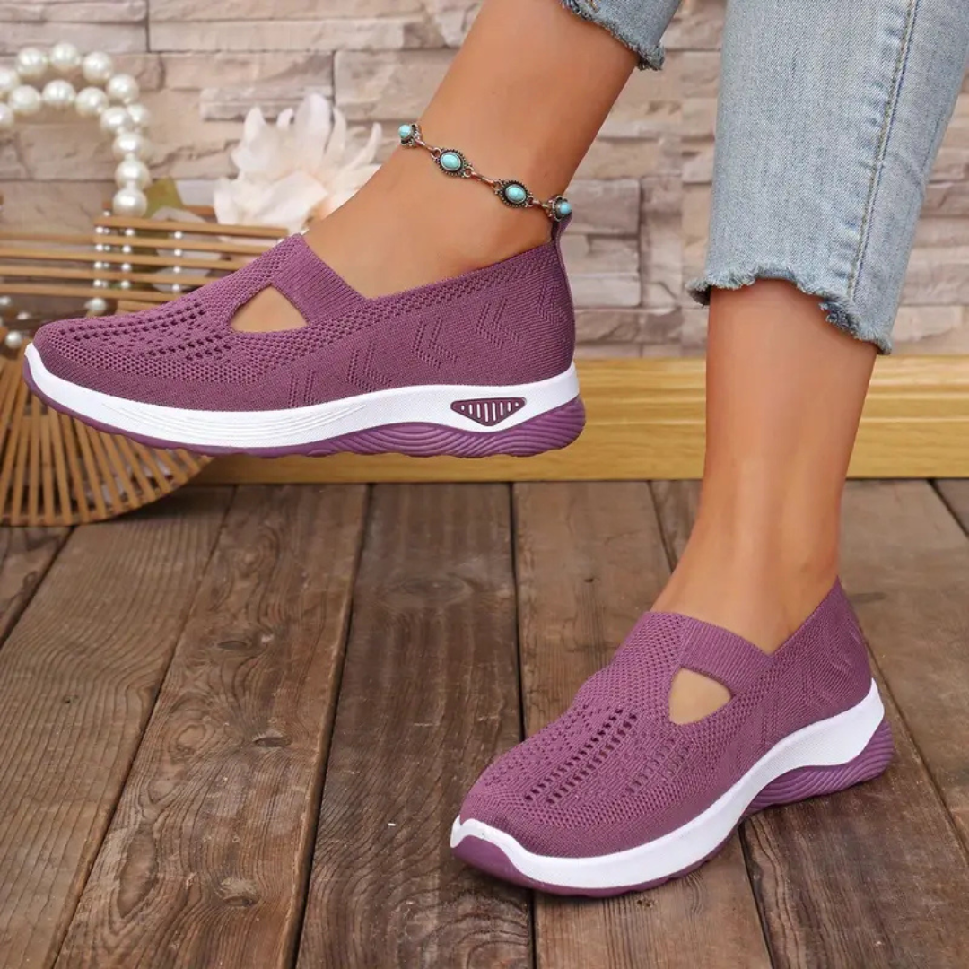 Sapatos ortopédicos confortáveis para mulher