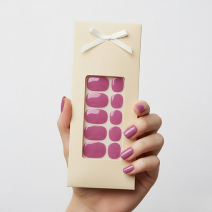 Unhas ovais com acabamento brilhante e uniforme - Pack de 20 unidades (OFERTA 2X1)