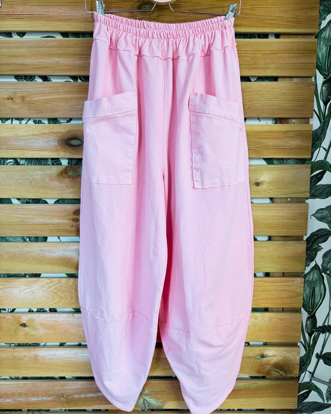 Calças Largas de Linho com Design Solto e Cintura Ajustável