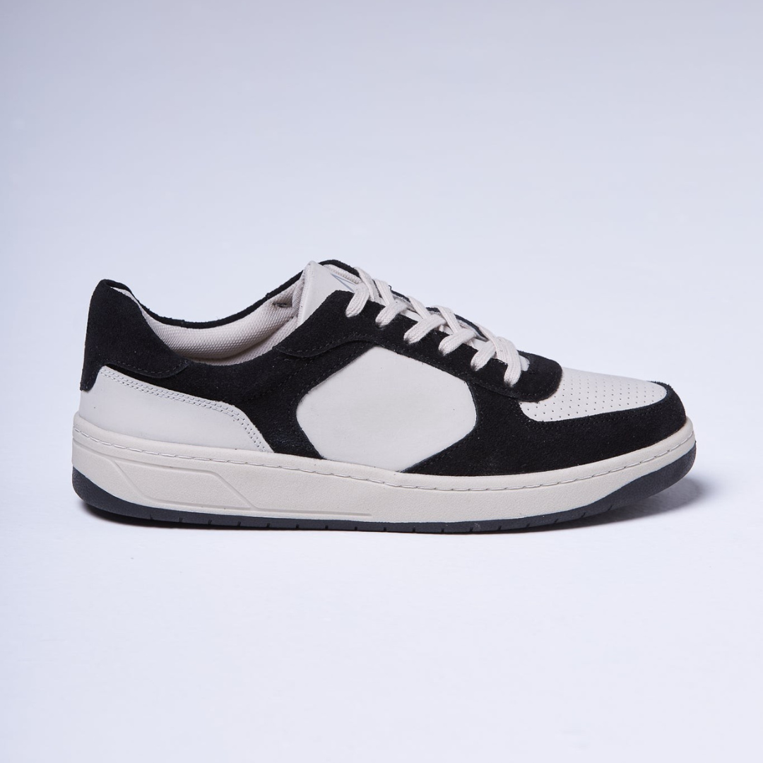 Sapatilhas Urbanas em Camurça e Couro com Design Bicolor e Sola Resistente para Mulher