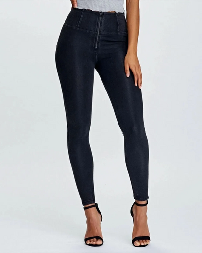 Calças com ajuste modelador para mulher