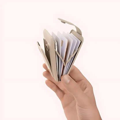 Carteira Minimalista com Proteção RFID e Design Compacto para Cartões