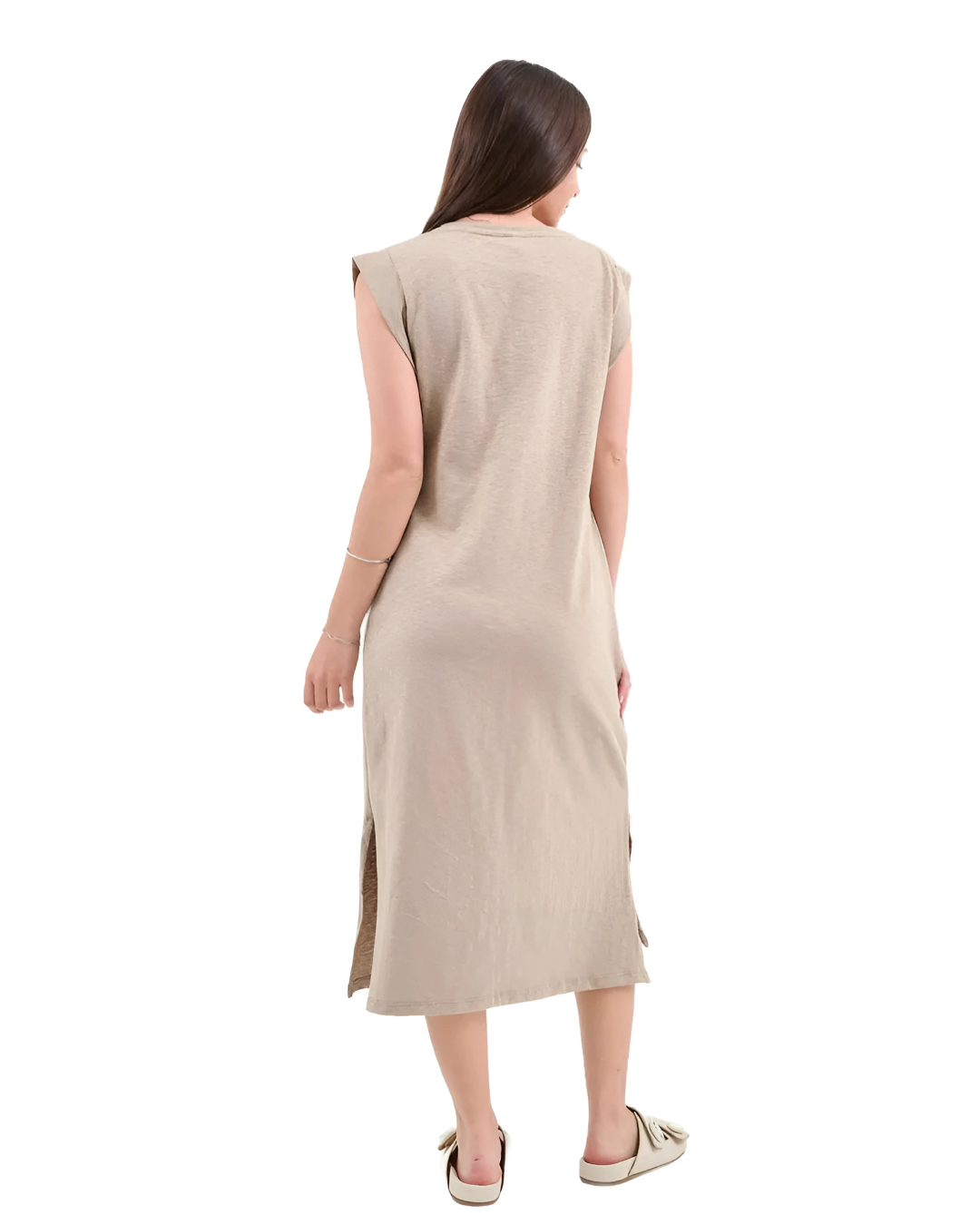 Vestido Longo Básico de Verão com Alças Elegância e Conforto para o Dia a Dia