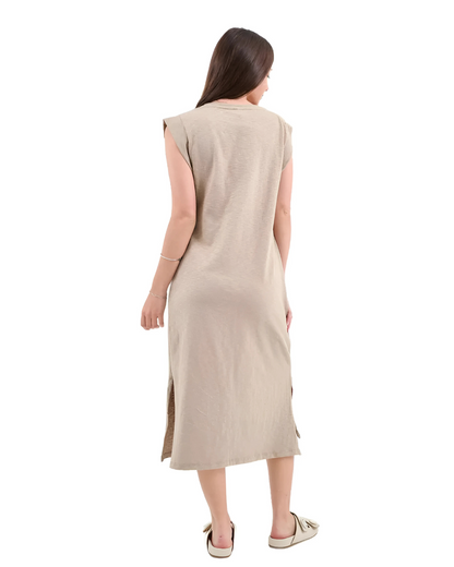 Vestido Longo Básico de Verão com Alças Elegância e Conforto para o Dia a Dia