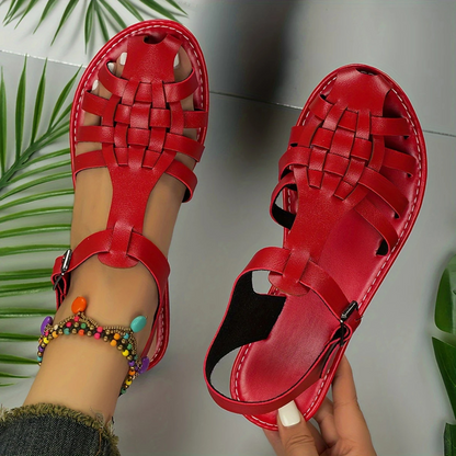 Sandálias com tira no tornozelo para mulher