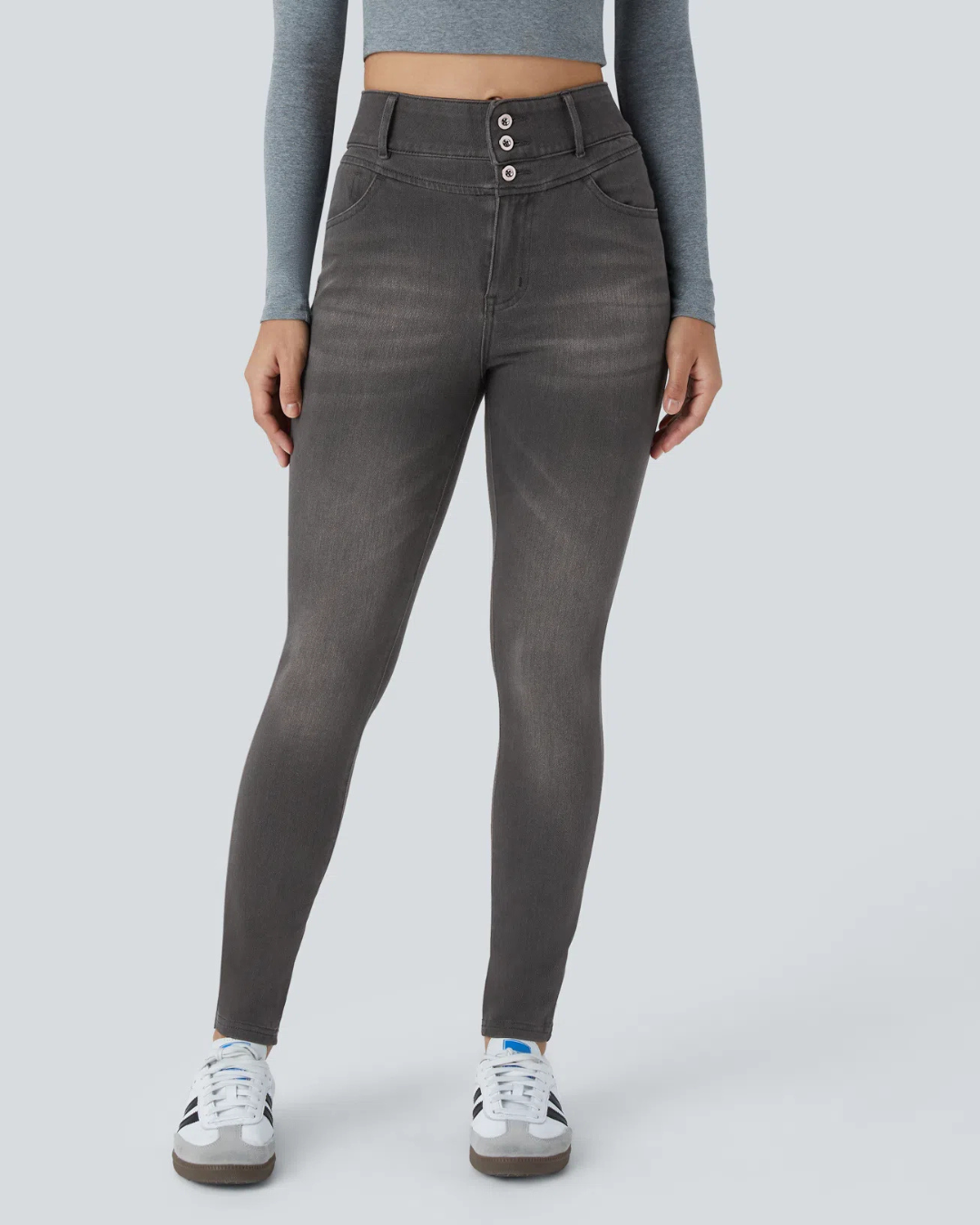 Calça Jeans Flexível Cintura Alta com Conforto Total