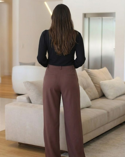 Blusa Elegante de Manga 3/4 para Mulher