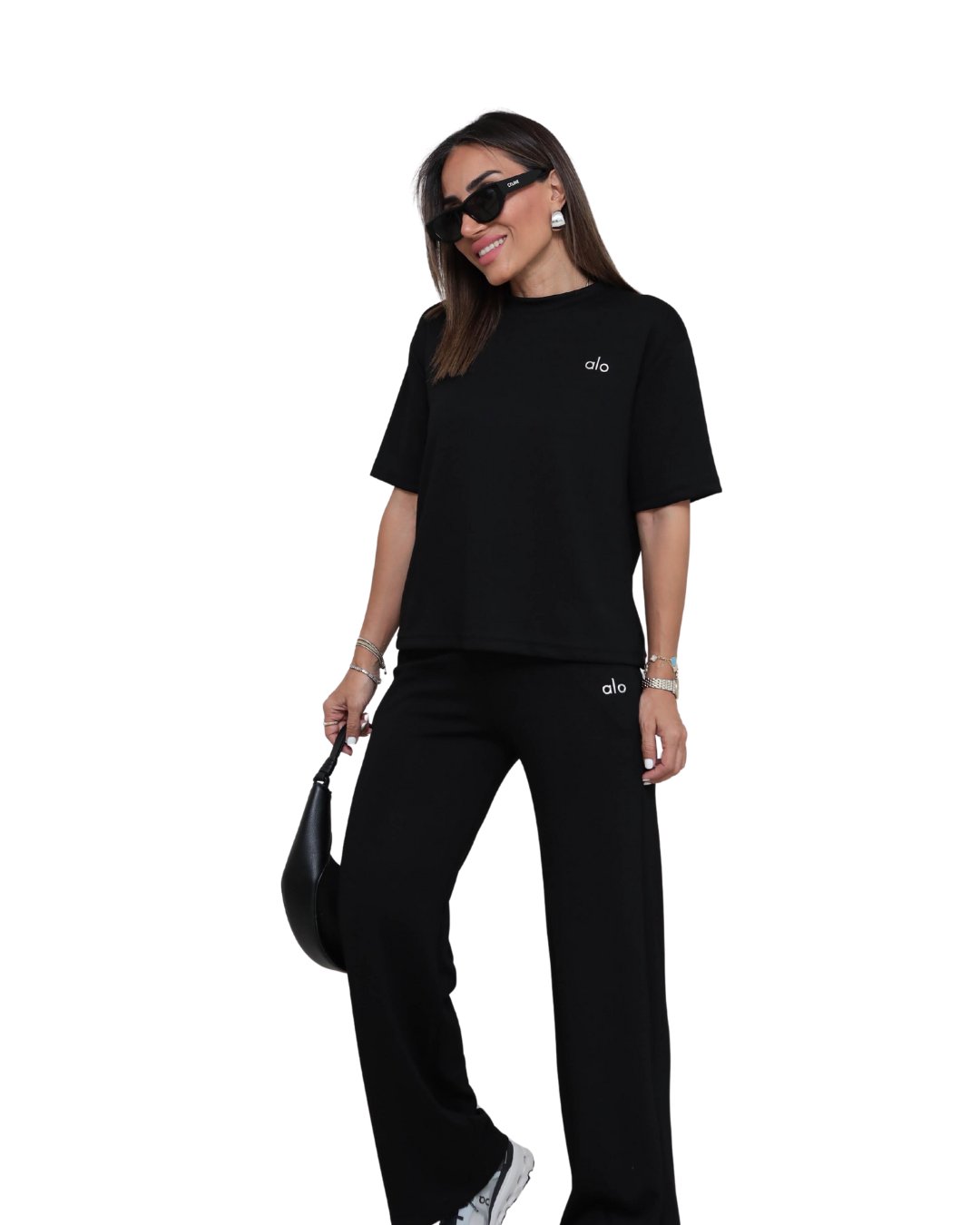 Conjunto feminino com estilo minimalista