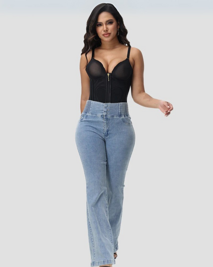 Calças de ganga flexíveis