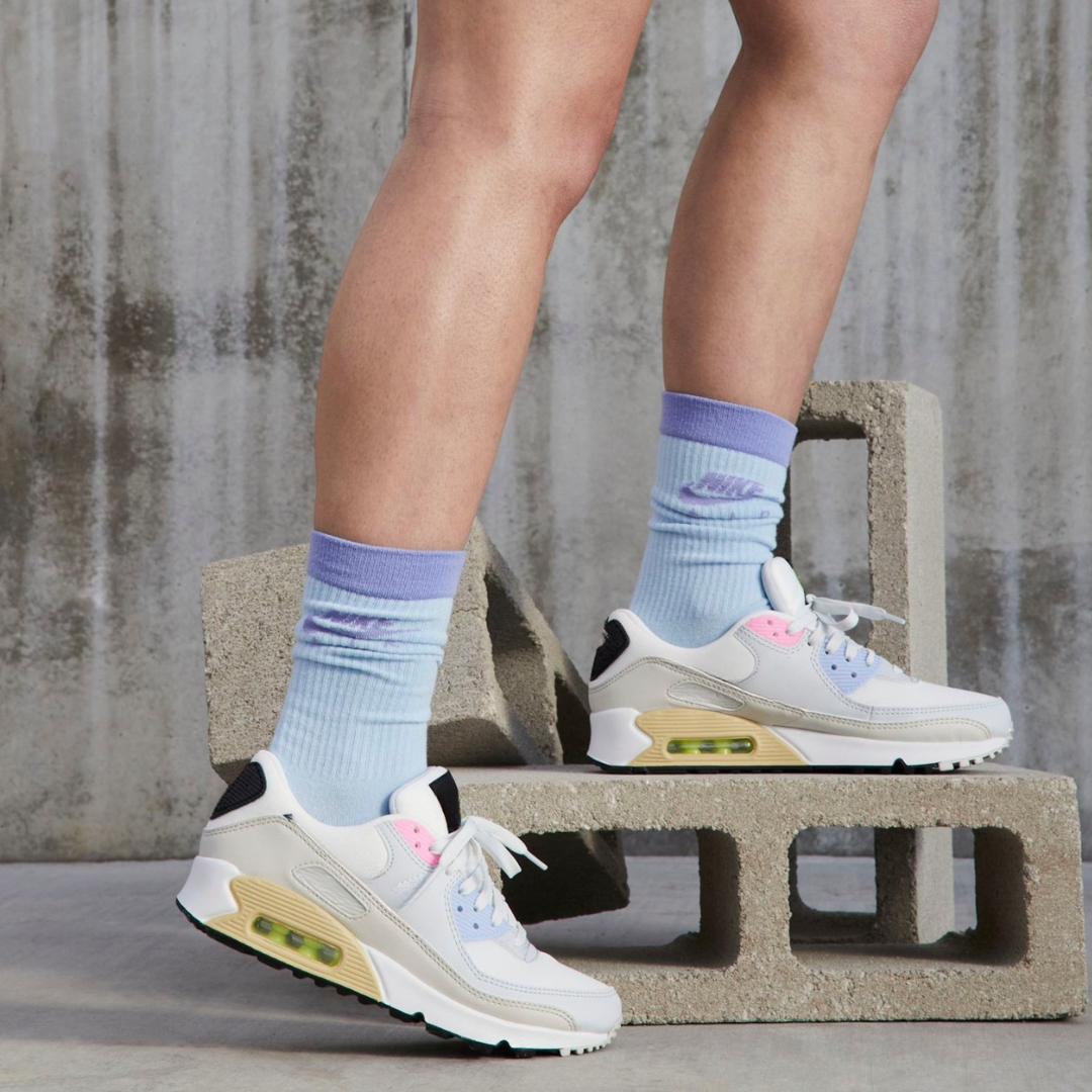 Sapatos de Cano Alto com Câmaras-de-Ar para Mulher