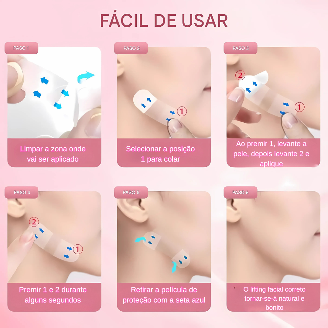 Fita de lifting facial invisível 40 unidades (OFERTA 2X1)