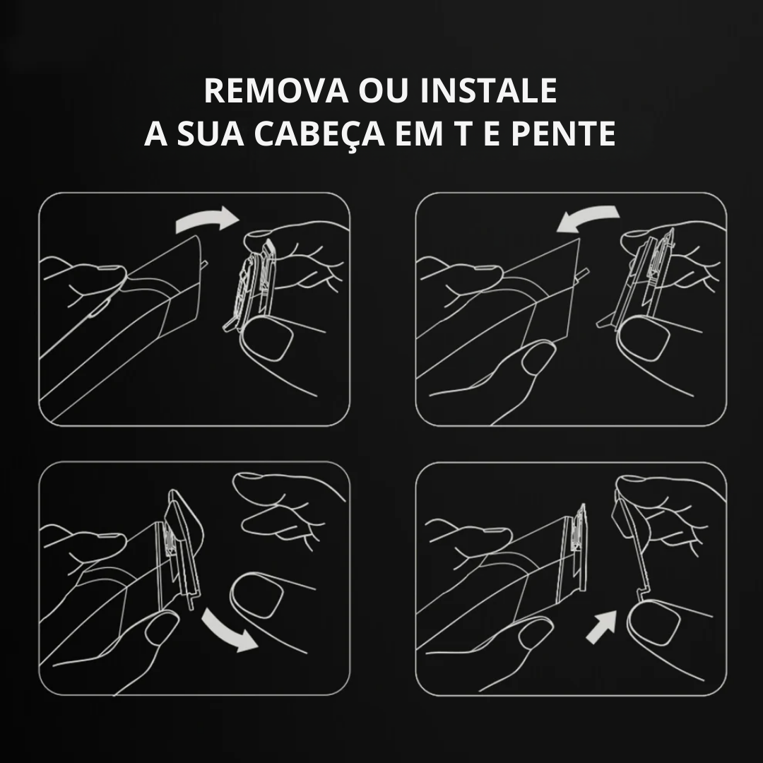 Máquina de barbear elétrica recarregável resistente à água para todo o corpo