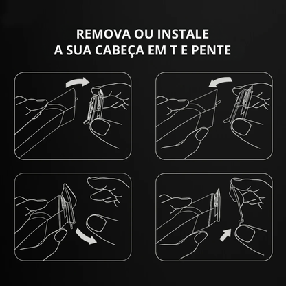 Máquina de barbear elétrica recarregável resistente à água para todo o corpo